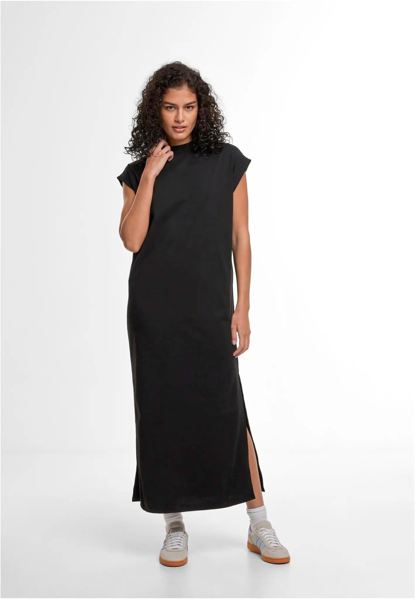 all-groups Women's Sorona Long Extended Shoulder Dress