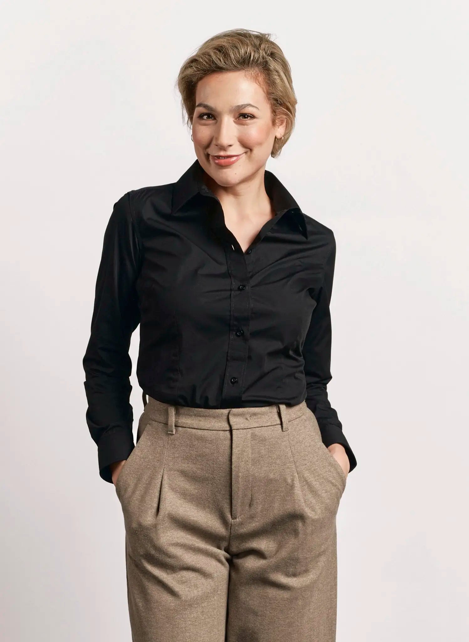 all-groups Women's Poplin Shirt Long Sleeve