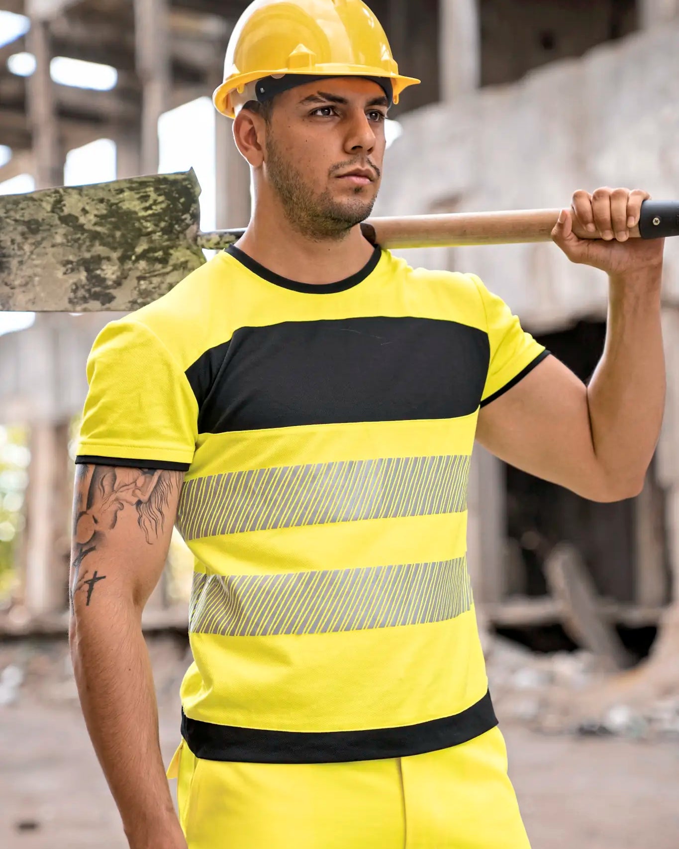 all-groups Men's EOS Hi Vis Workwear T-Shirt