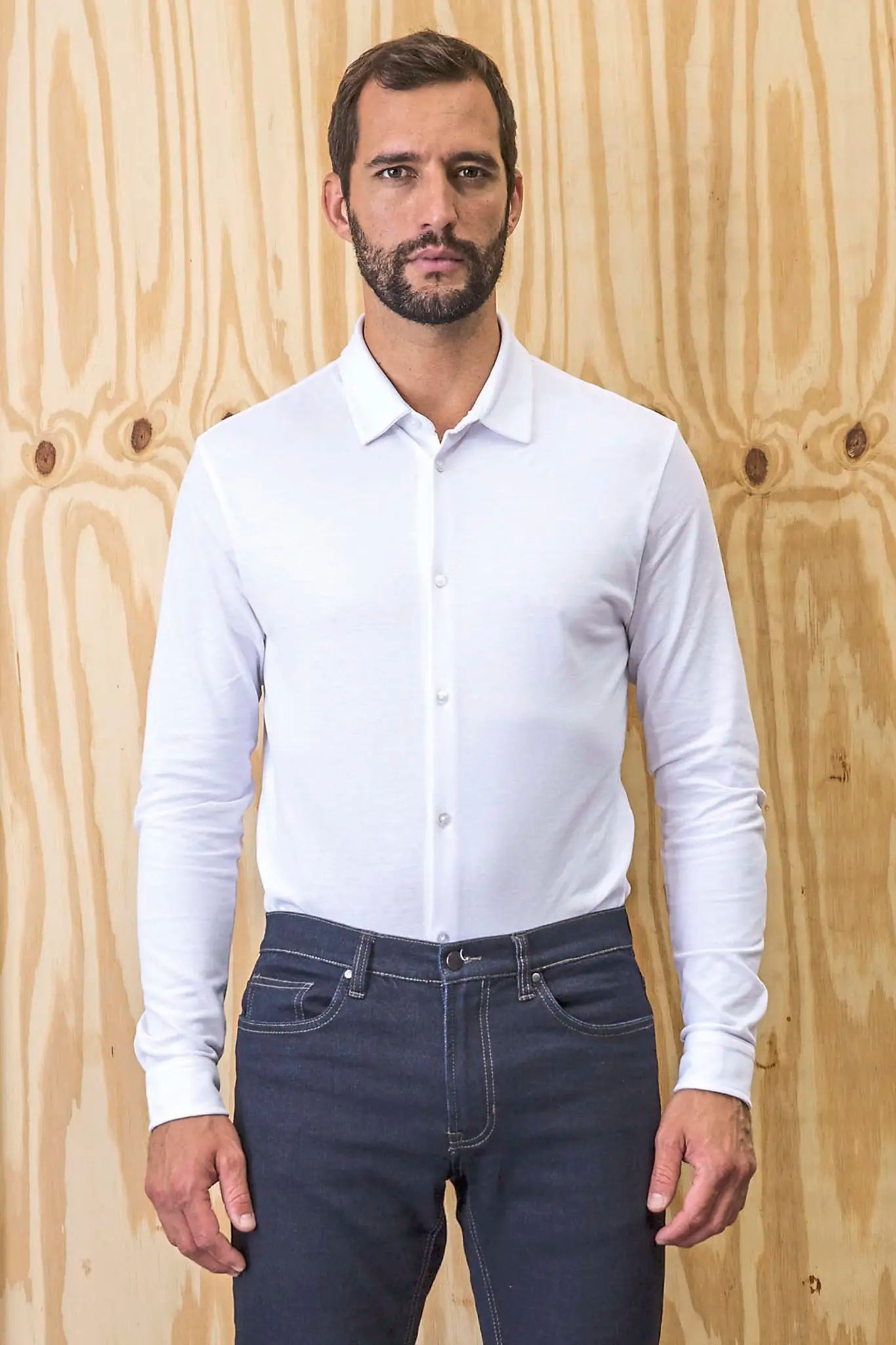 all-groups Men's Cotton Pique Shirt Basile