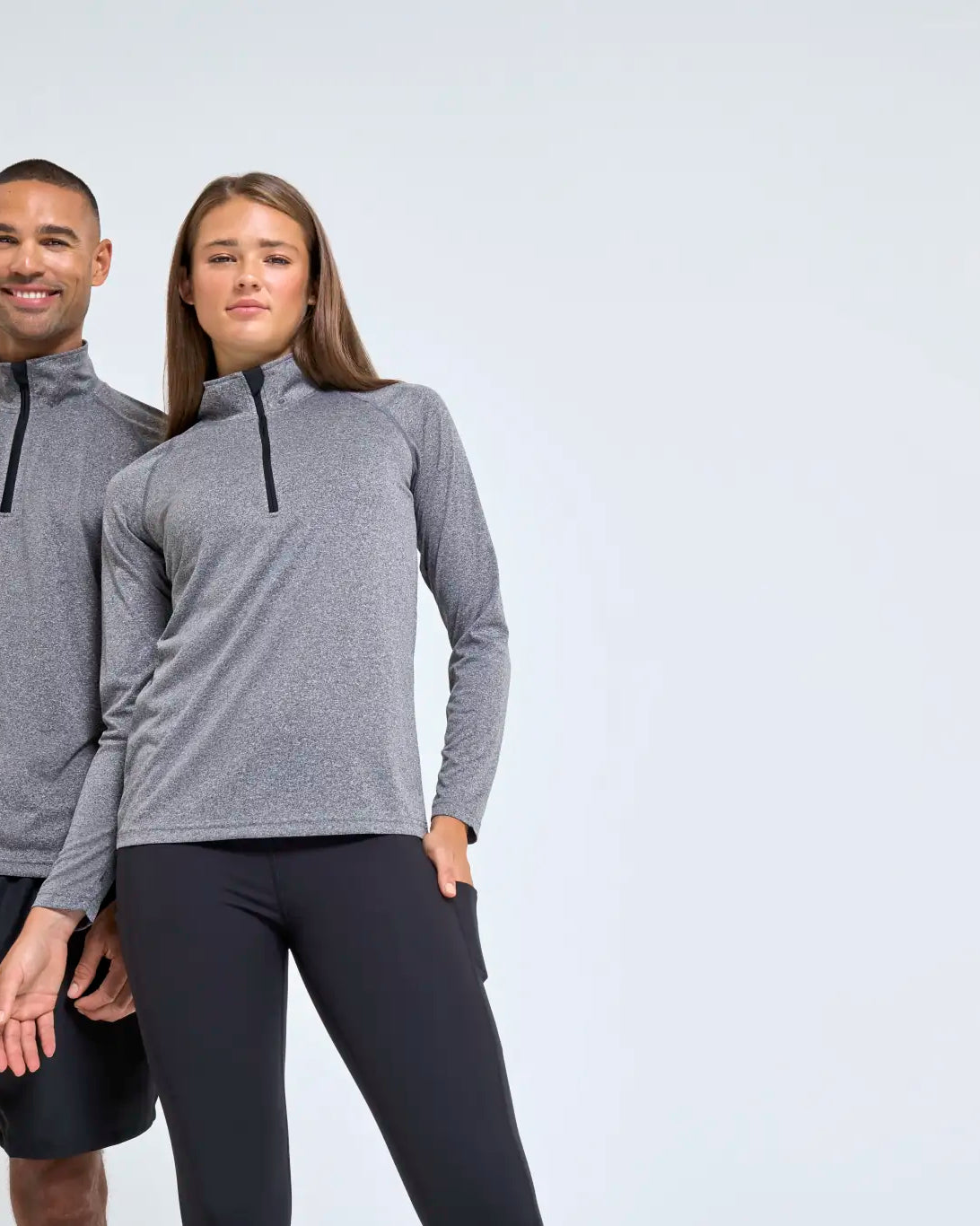 all-groups Men's Long Sleeve Performance ¼ Zip