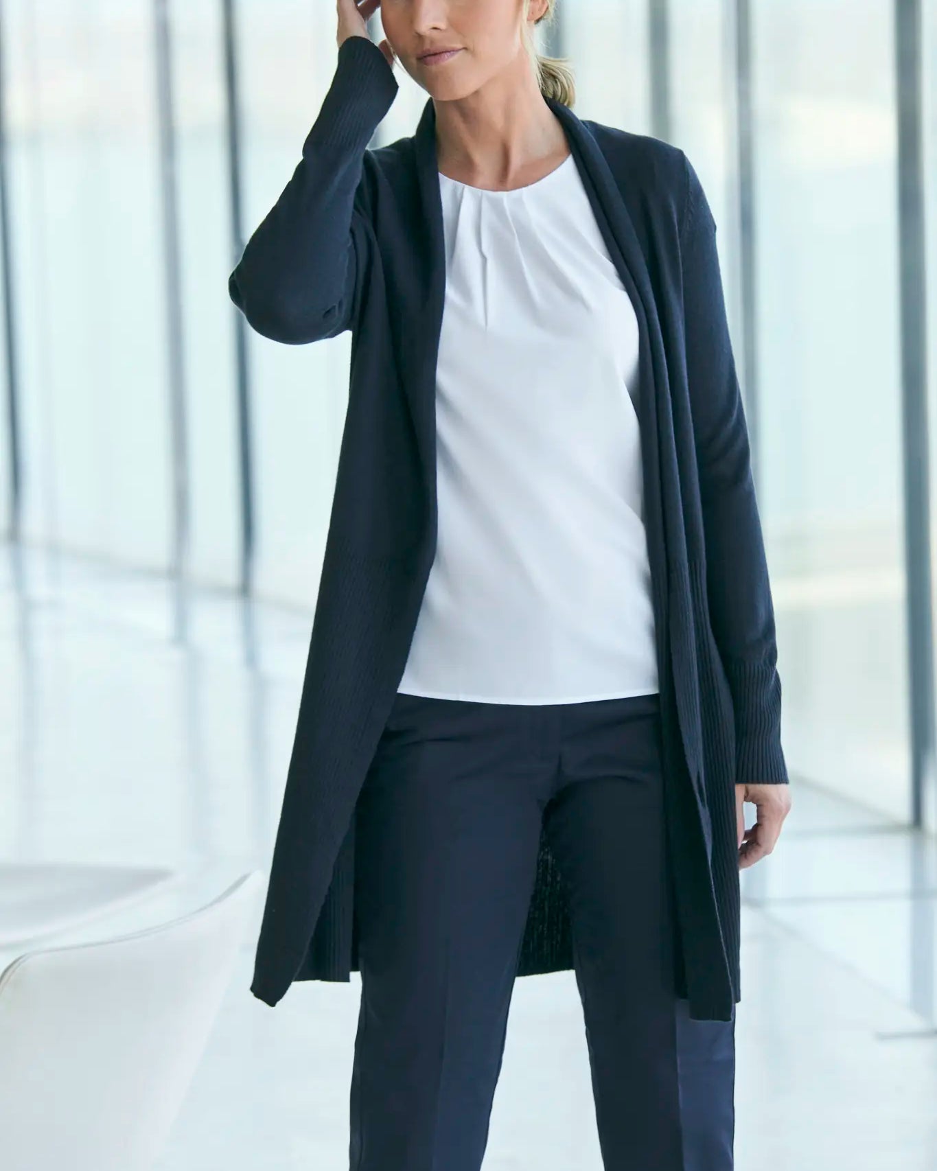 all-groups Women's Longline Open Cardigan