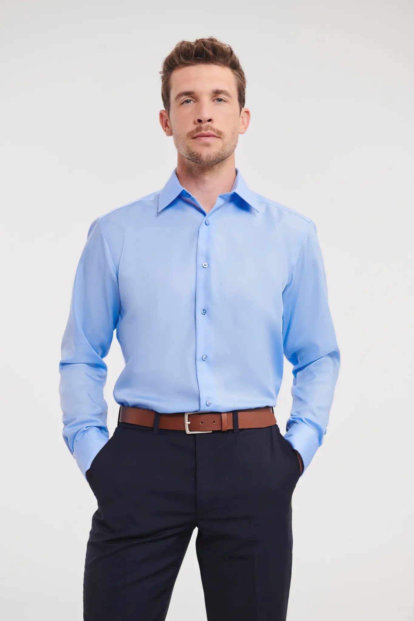 all-groups Men's Long Sleeve Tailored Ultimate Non Iron Shirt