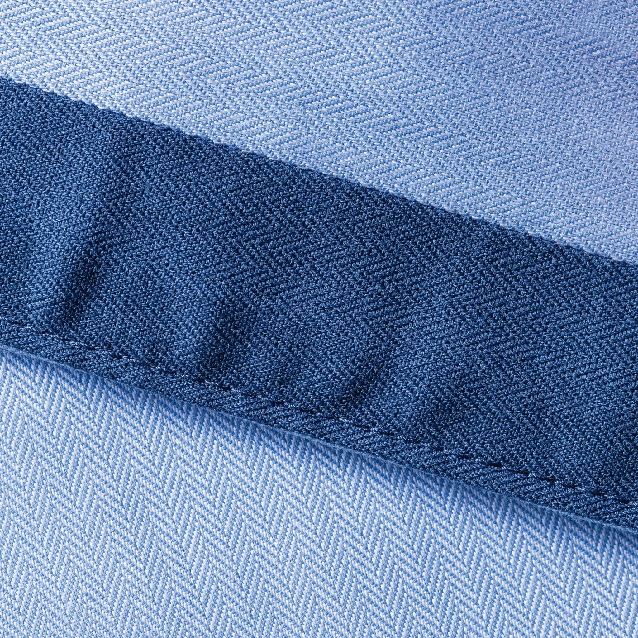 all-groups Men's Long Sleeve Tailored Contrast Herringbone Shirt