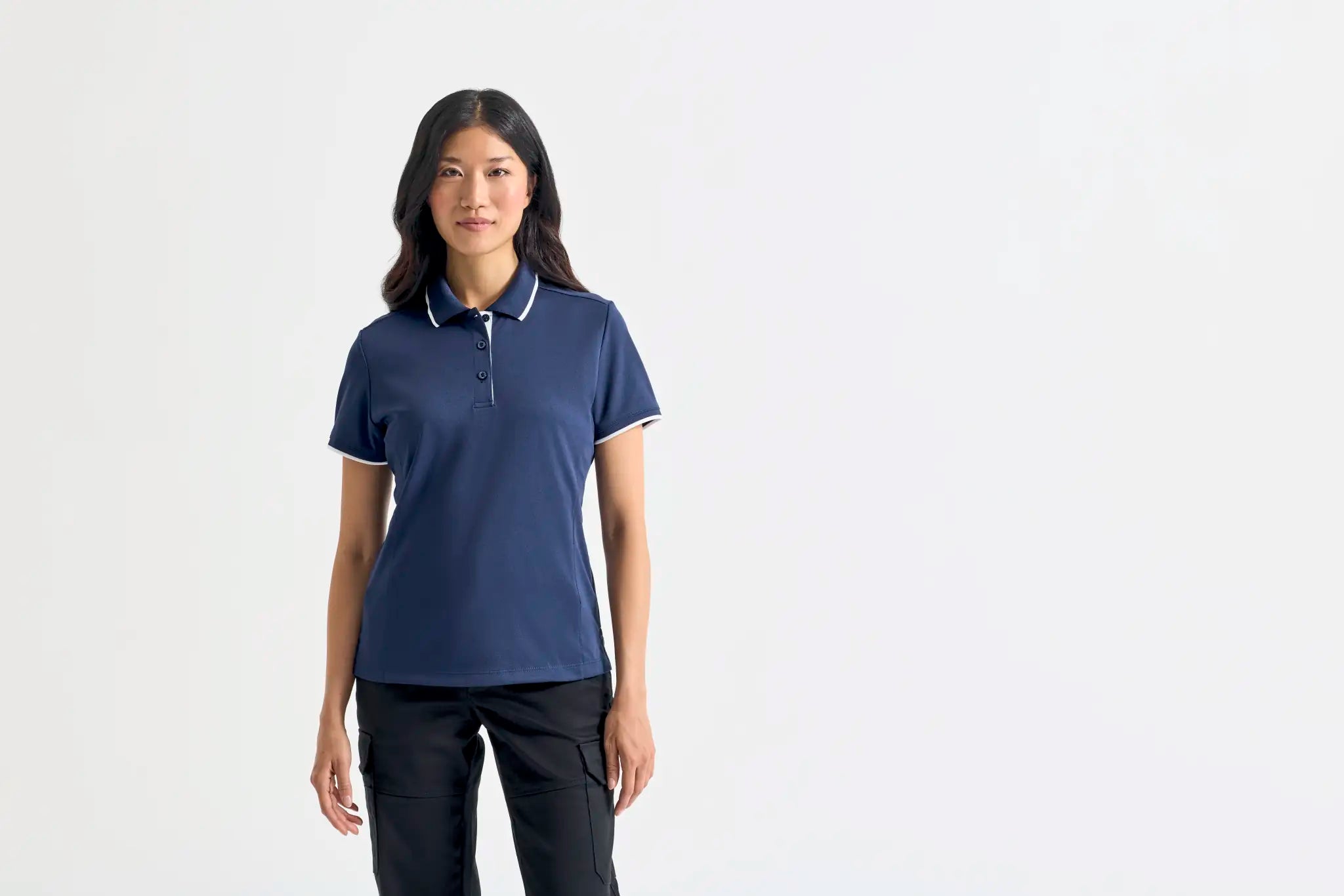 all-groups Women's Contrast Coolchecker Polo