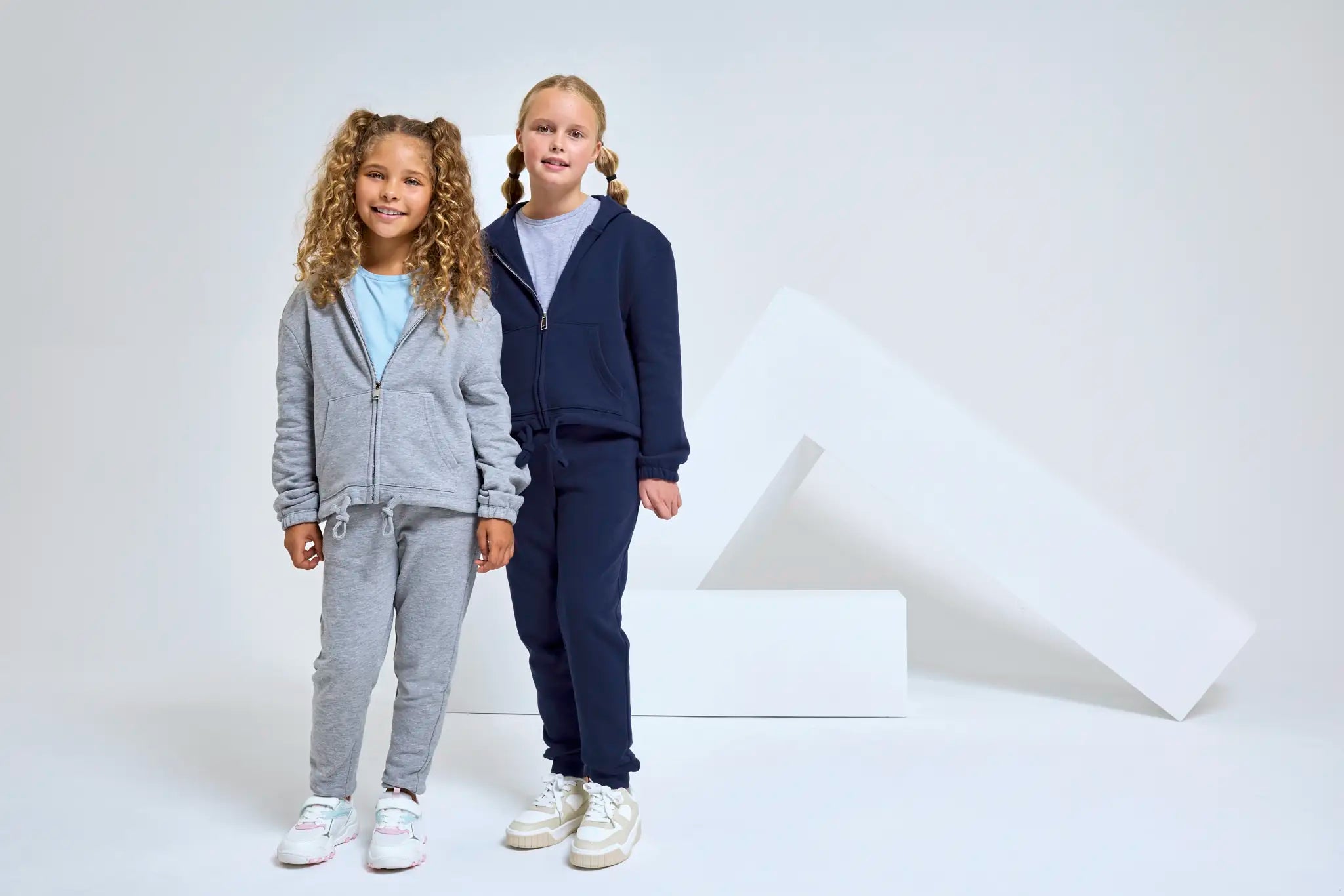 all-groups Kids' Recycled Cropped Oversize Full Zip Hoodie